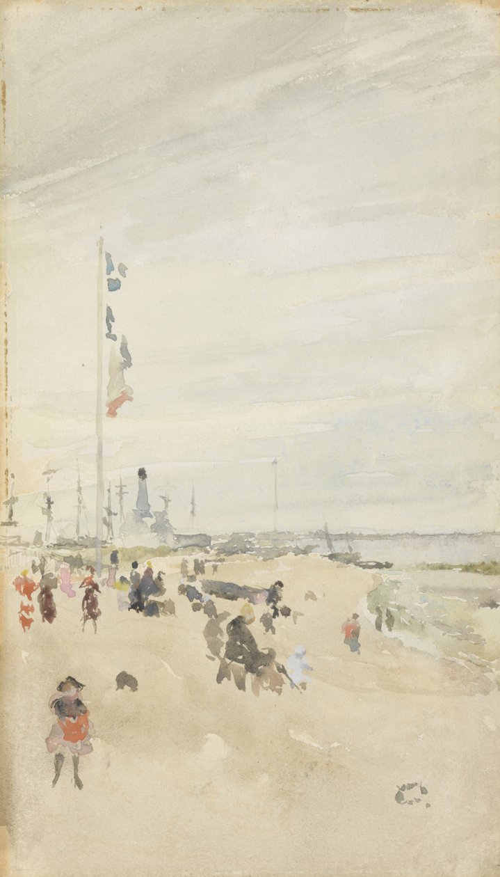 Grey and Pearl: Bank Holiday Banners, 1883-84 by James Abbott McNeill Whistler