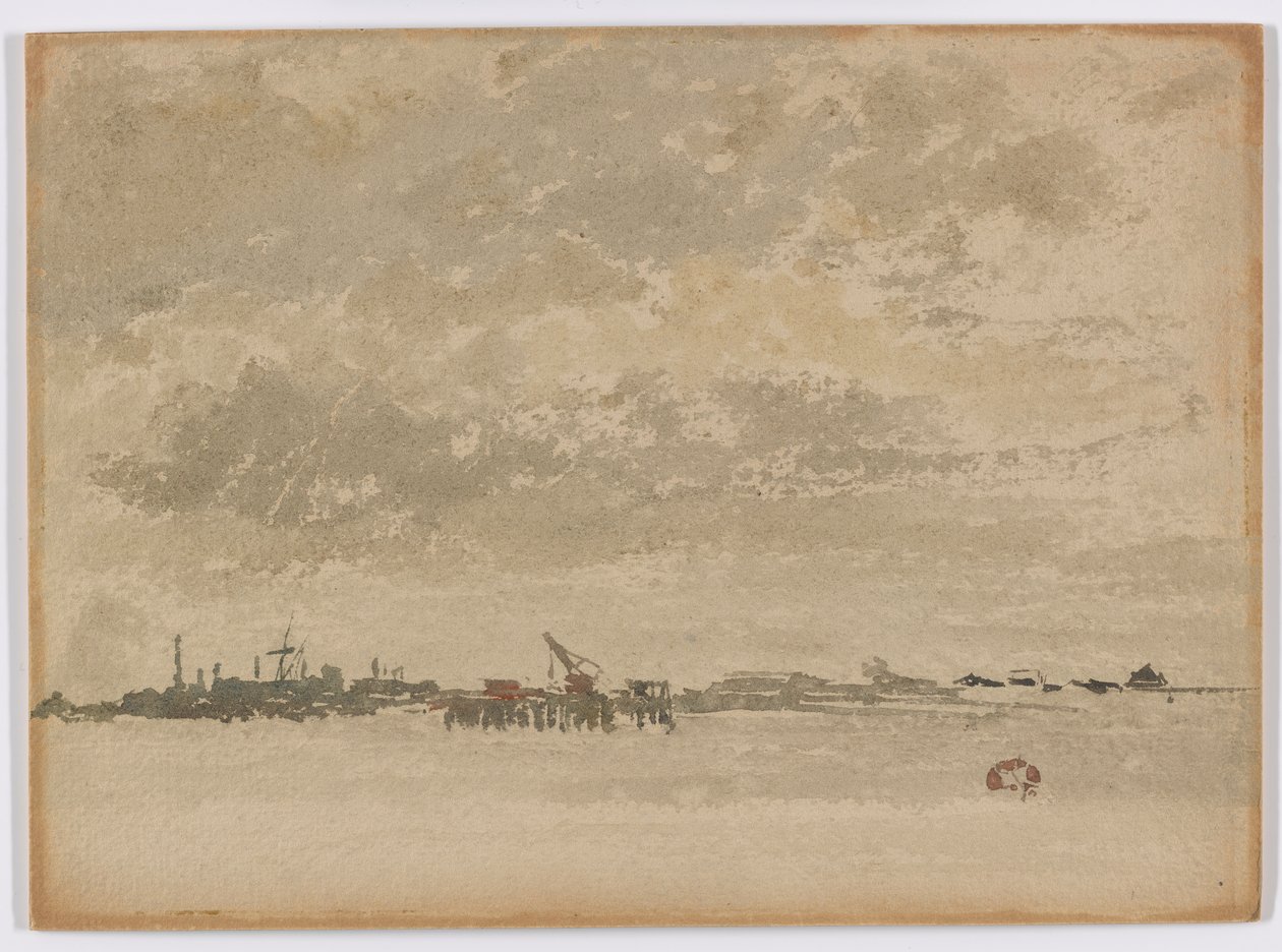 Grey and Silver–Purfleet, 1881-1883 by James Abbott McNeill Whistler