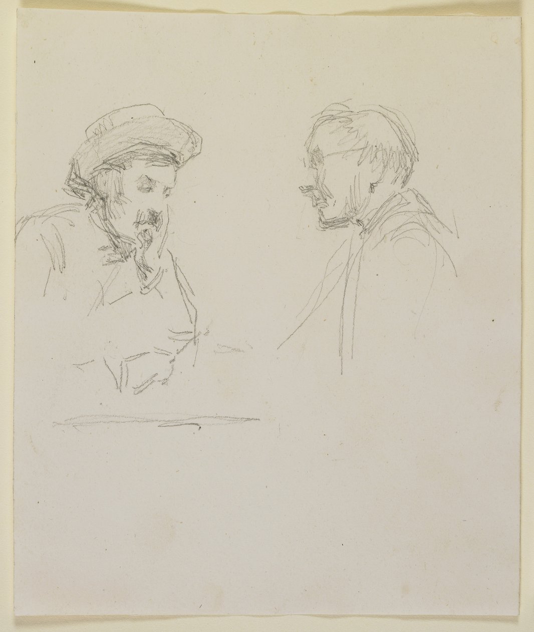 Heads of Two Men, c.1855-59 by James Abbott McNeill Whistler