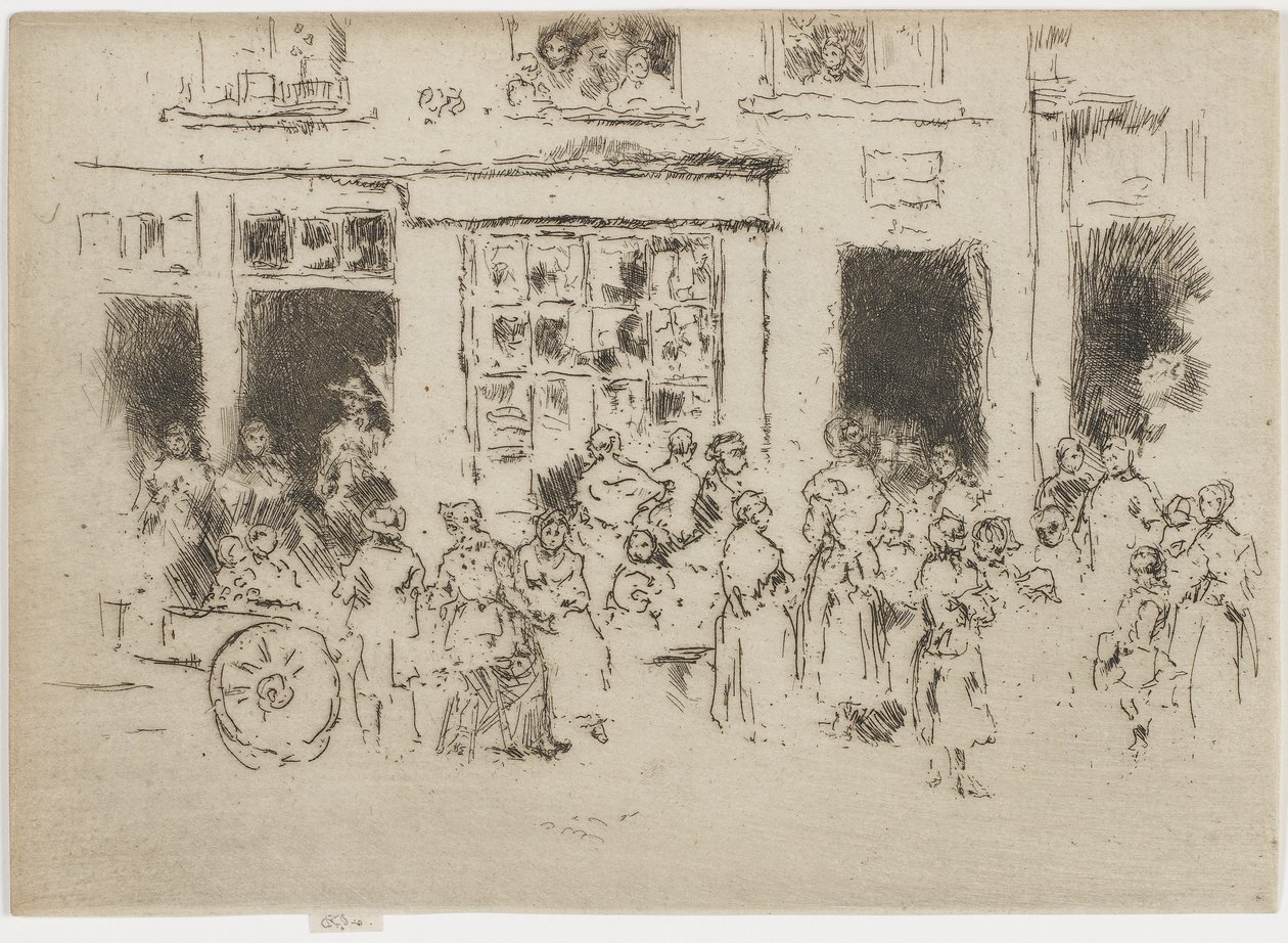 High Street, Brussels, 1887 by James Abbott McNeill Whistler