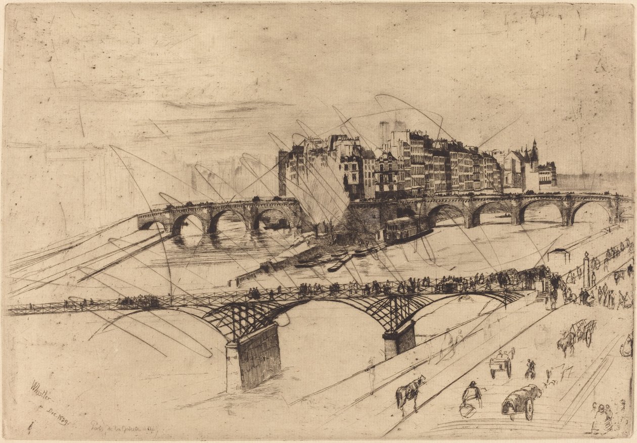 Isle de la Cite, Paris, 1859 by James Abbott McNeill Whistler