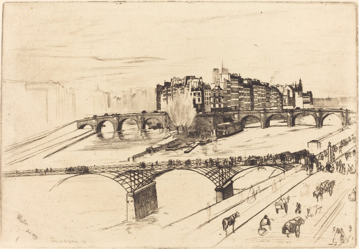 Isle de la Cite, Paris by James Abbott McNeill Whistler