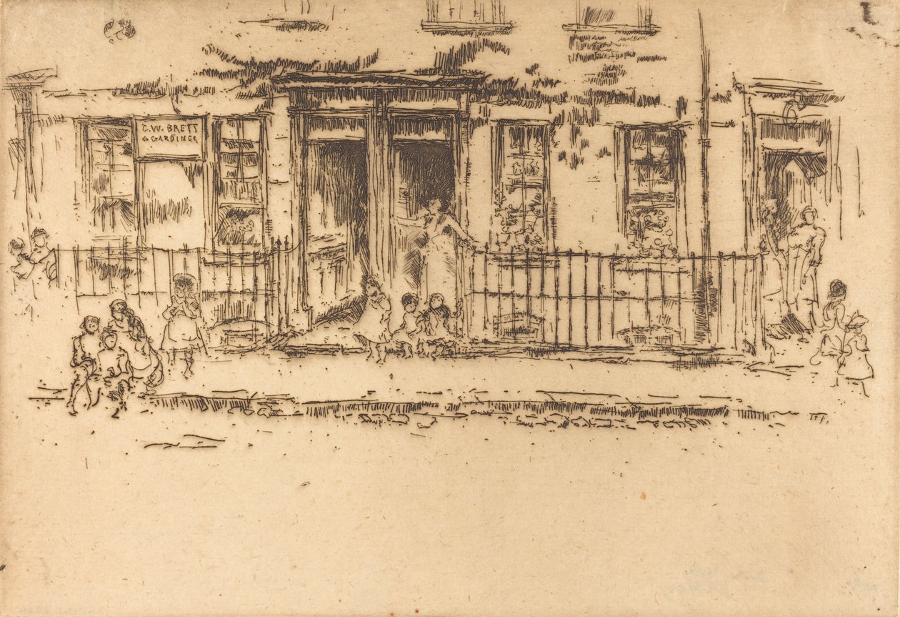 Justice Walk - Chelsea by James Abbott McNeill Whistler