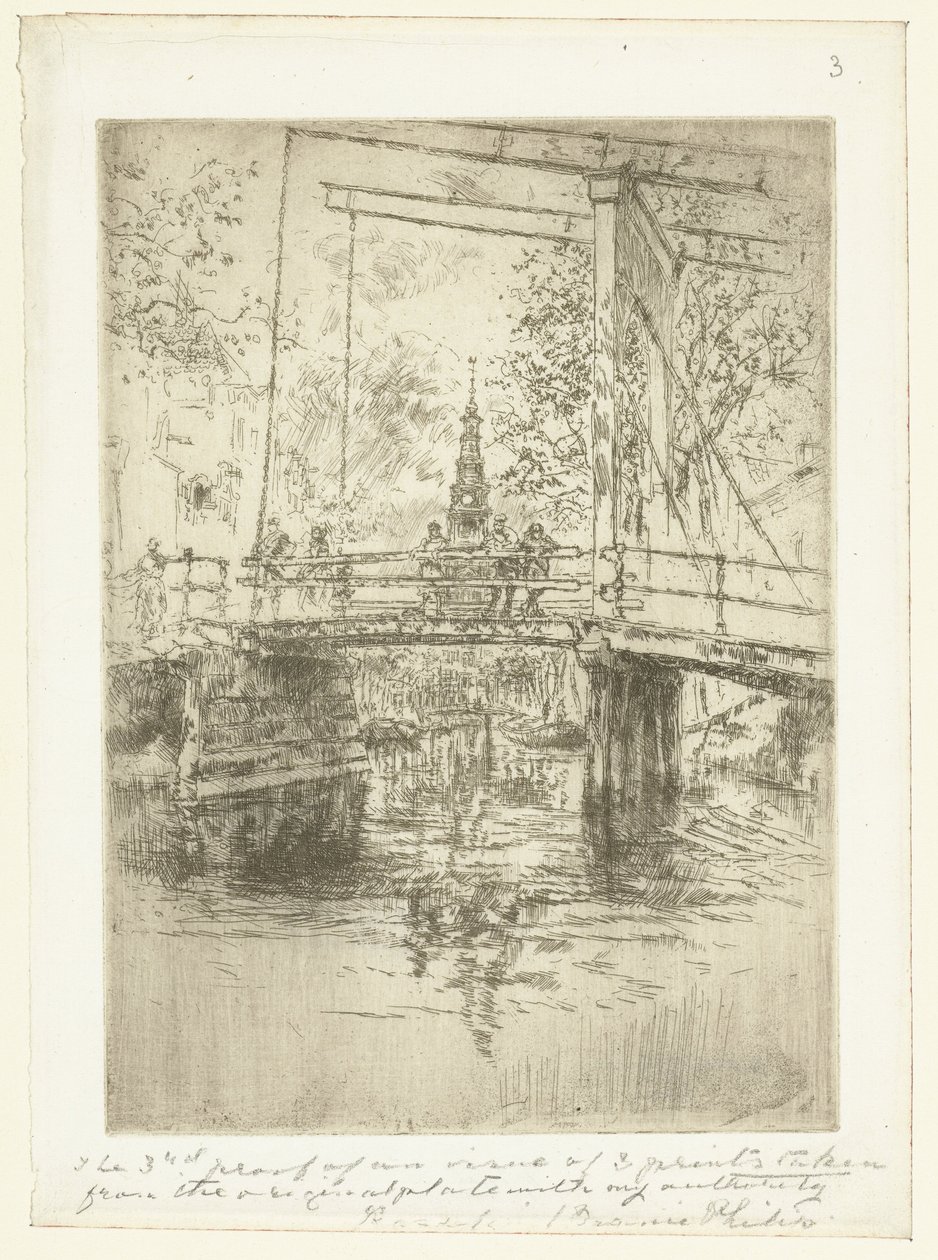 Little Drawbridge in Amsterdam by James Abbott McNeill Whistler