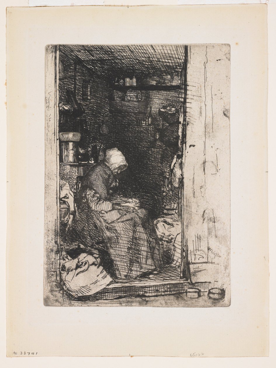 La Vieille aux Loques from Twelve Etchings from Nature by James Abbott McNeill Whistler