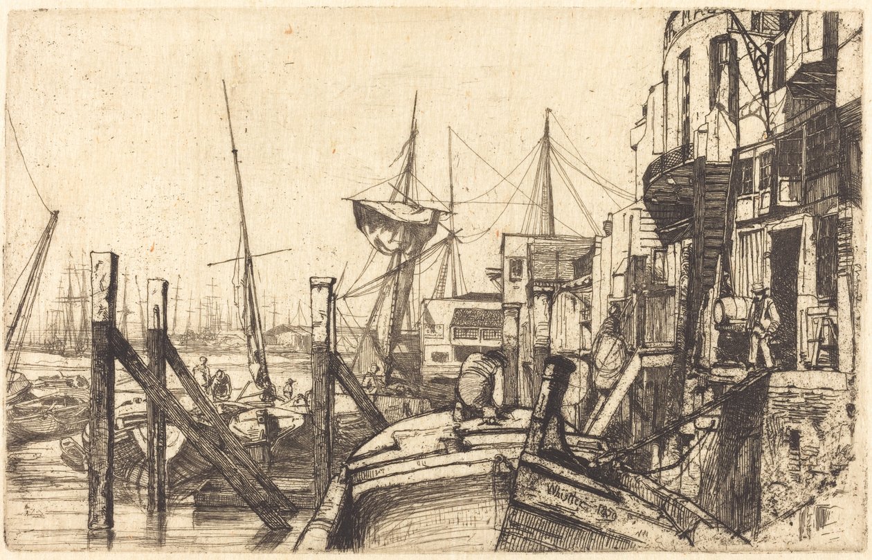 Limehouse, 1859 by James Abbott McNeill Whistler