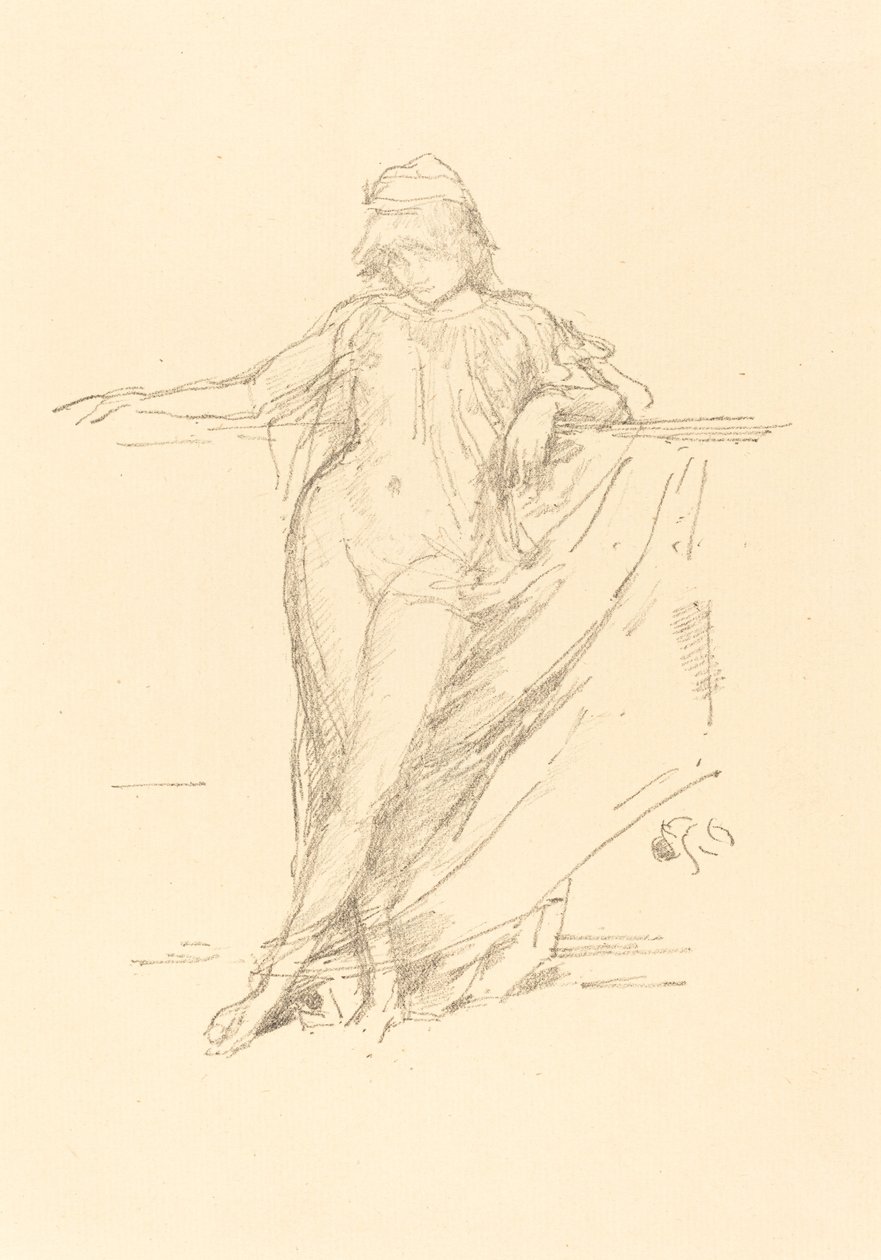 Little Draped Figure, Leaning by James Abbott McNeill Whistler