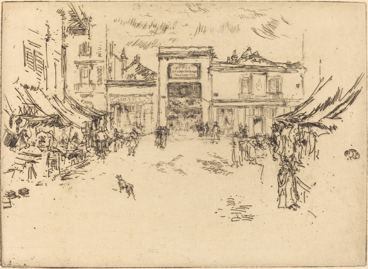 Little Market Place, Tours by James Abbott McNeill Whistler