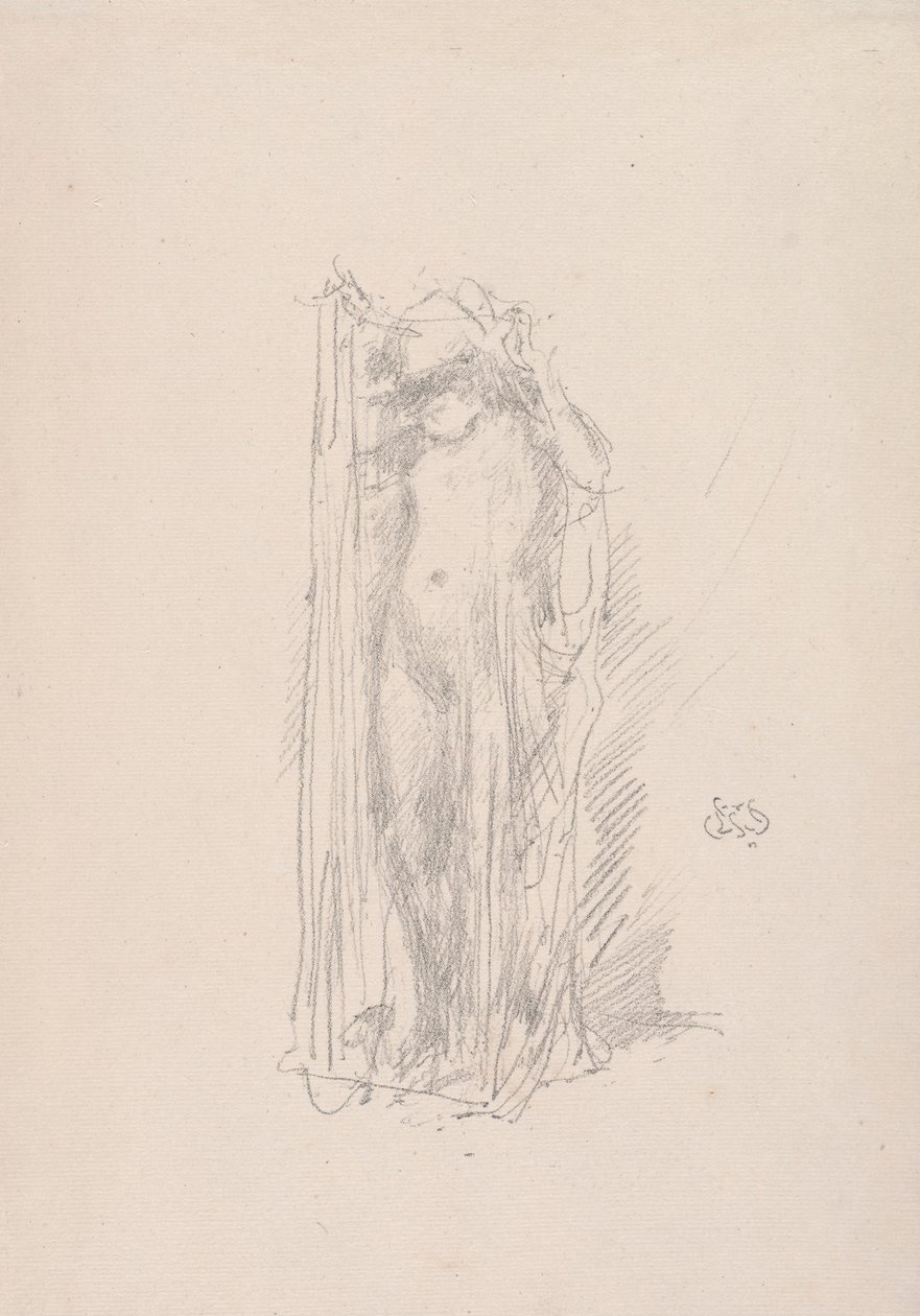 Model Draping by James Abbott McNeill Whistler