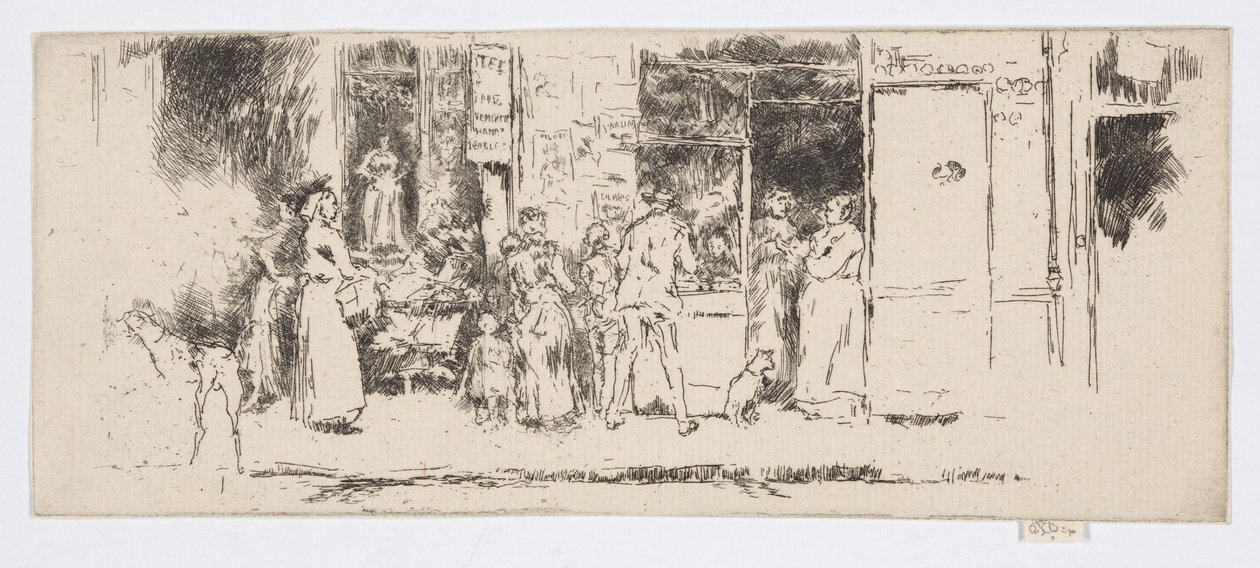 Newspaper-Stall, Rue de Seine, c.1892-93 by James Abbott McNeill Whistler