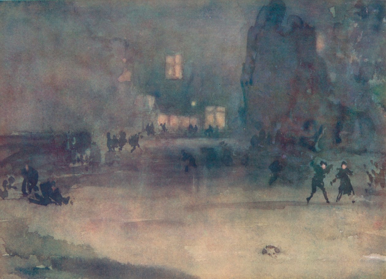 Nocturne - Amsterdam in Snow, 1882 by James Abbott McNeill Whistler