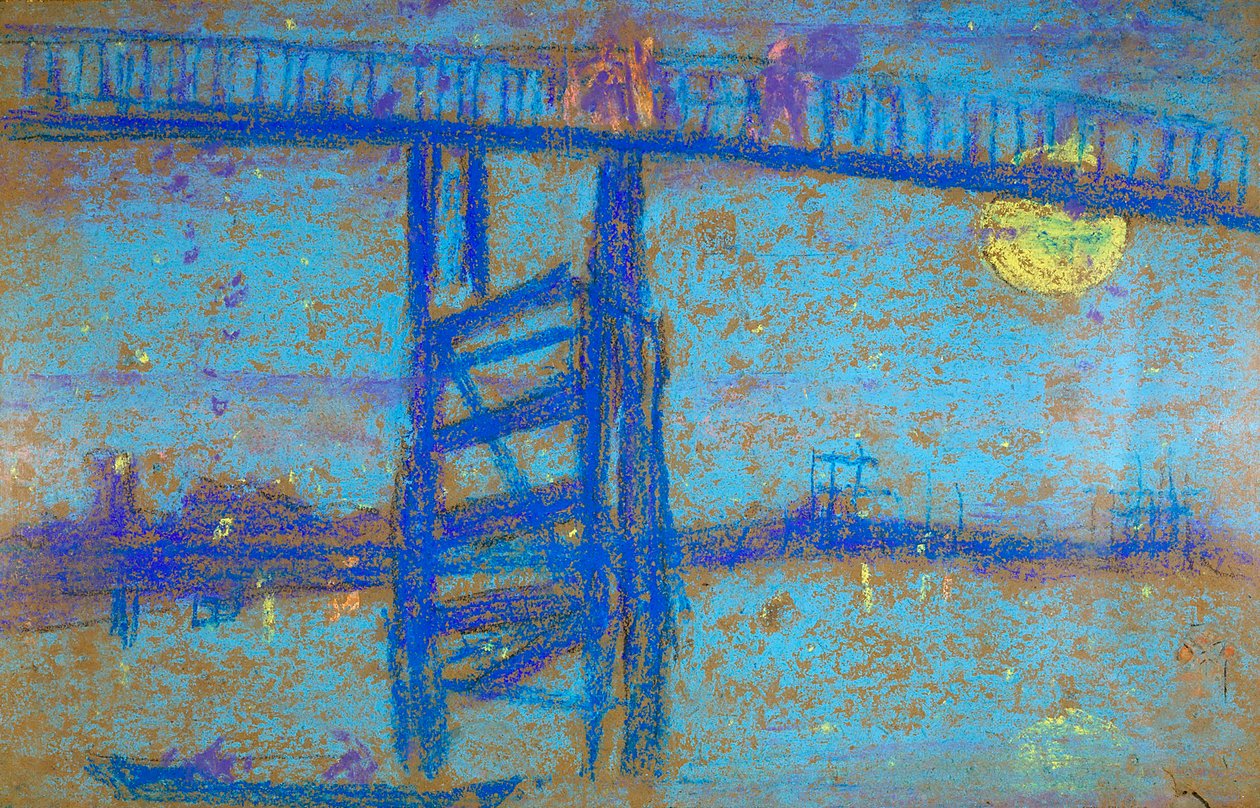 Nocturne: Battersea Bridge, 1872-1873 by James Abbott McNeill Whistler