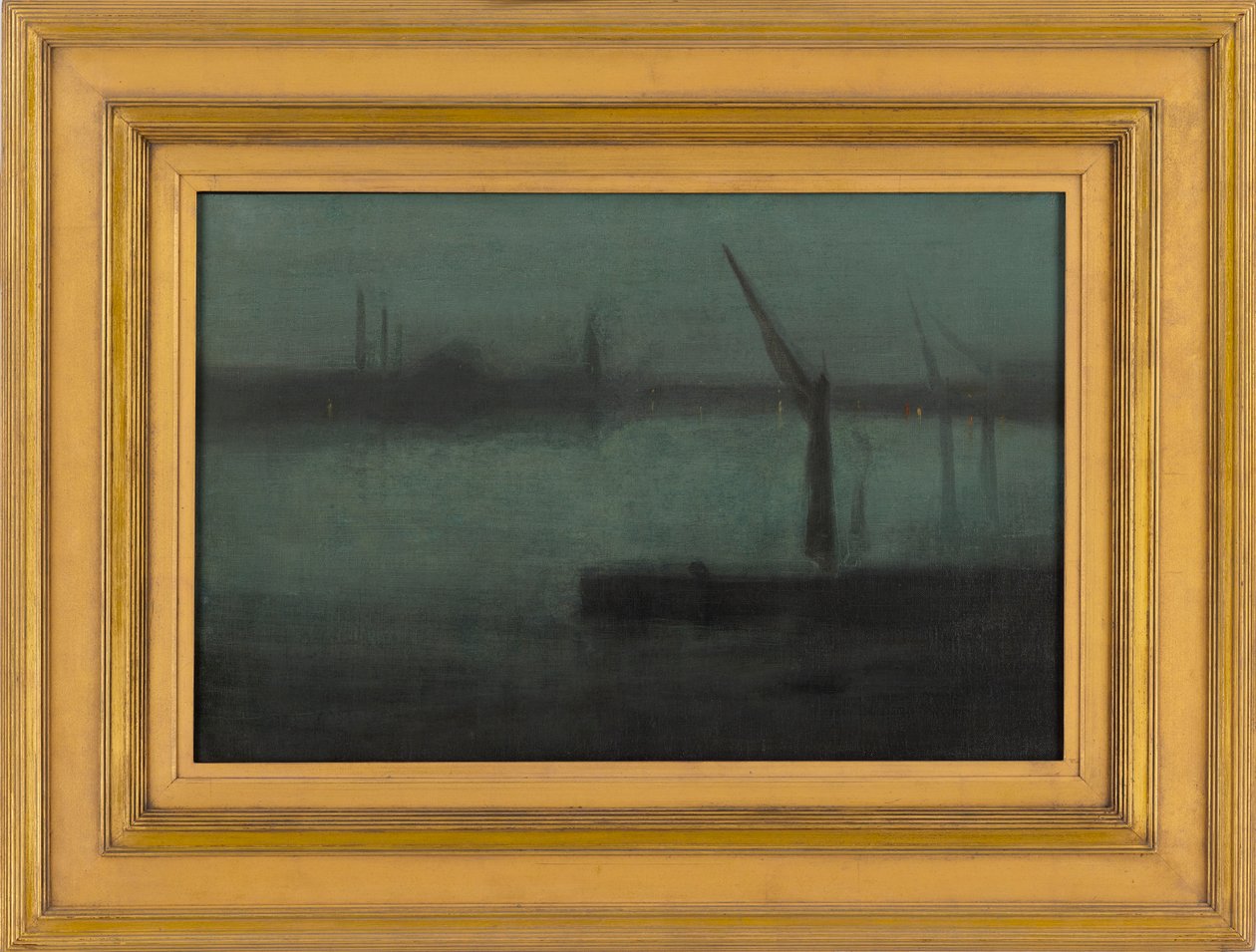 Nocturne: Blue and Silver--Battersea Reach, 1870-1875 by James Abbott McNeill Whistler