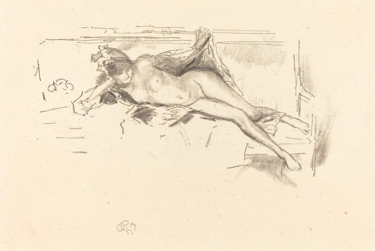 Nude Model, Reclining, 1893 by James Abbott McNeill Whistler