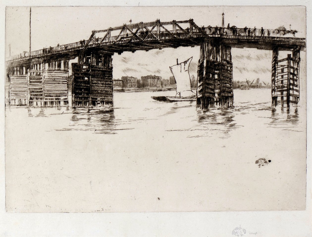 Old Battersea Bridge by James Abbott McNeill Whistler