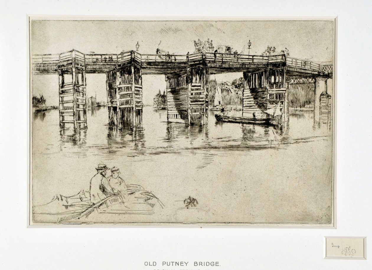 Old Putney Bridge by James Abbott McNeill Whistler