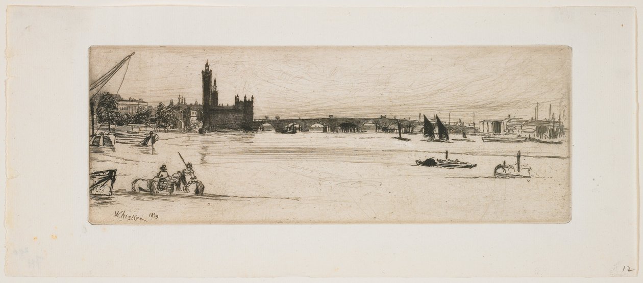 Old Westminster Bridge by James Abbott McNeill Whistler