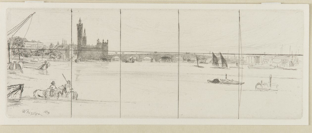 Old Westminster Bridge by James Abbott McNeill Whistler