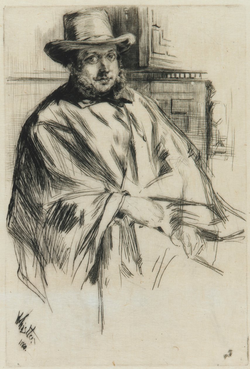 Portrait of a Man, 1860 by James Abbott McNeill Whistler