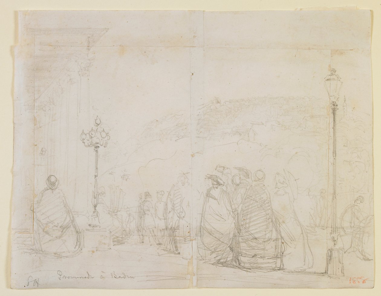 Promenade in Baden, 1858 by James Abbott McNeill Whistler