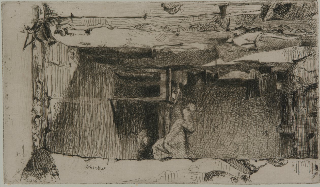 Rag Pickers, Quartier Mouffetard, Paris by James Abbott McNeill Whistler