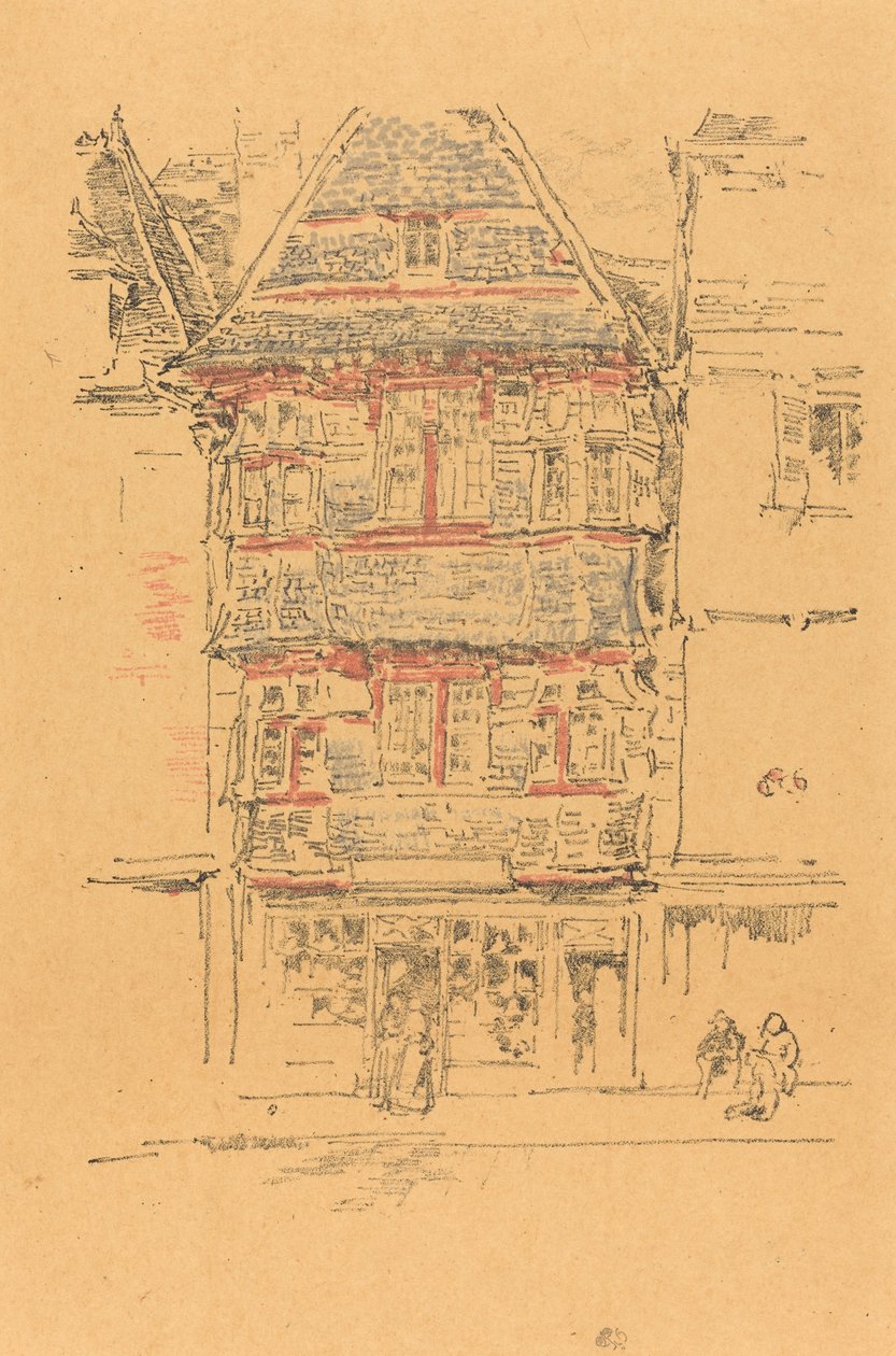 Red House, Paimpol, 1893 by James Abbott McNeill Whistler