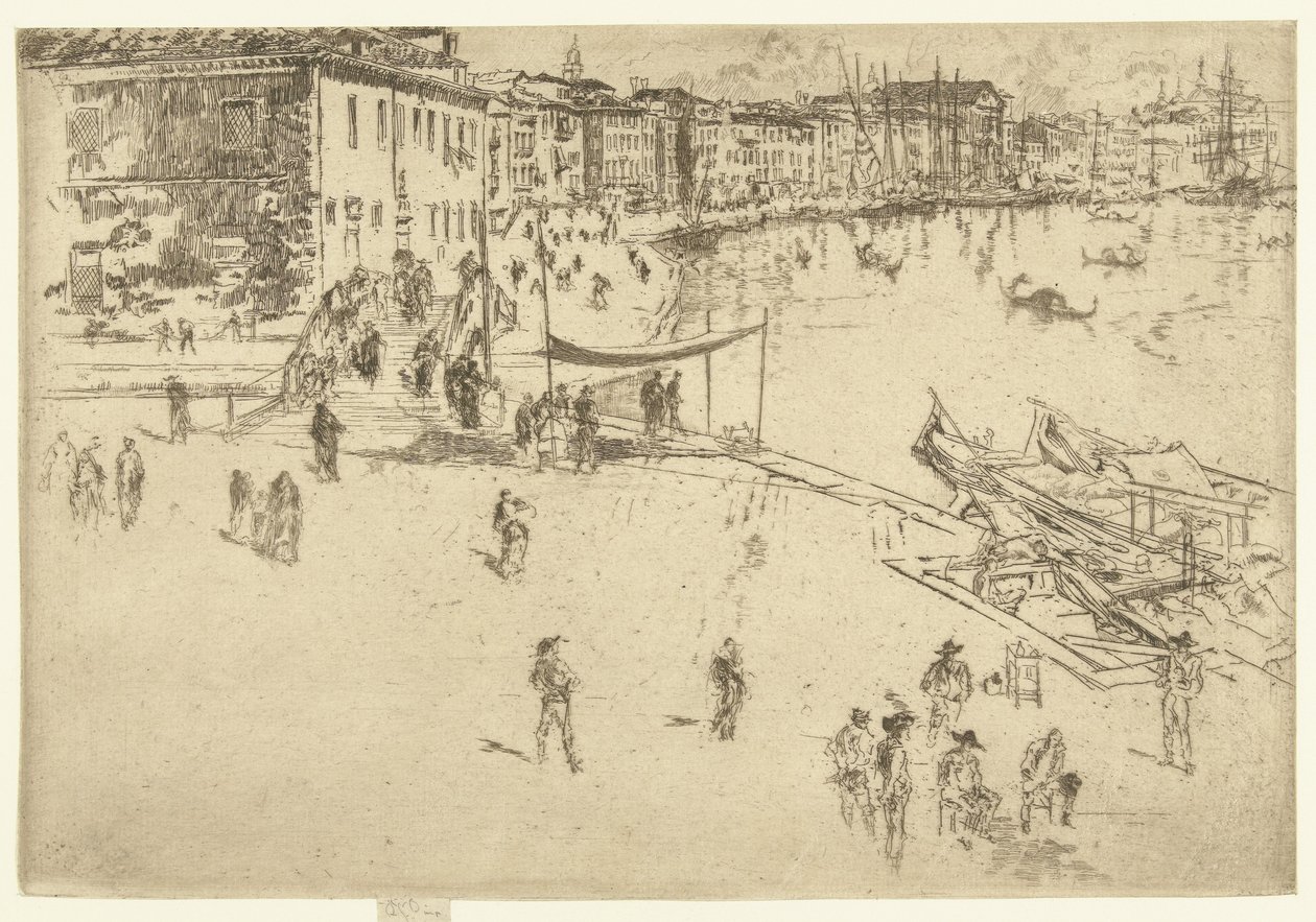 Riva del Sciavoni (series title: A Set of Twenty-Six Etchings) by James Abbott McNeill Whistler