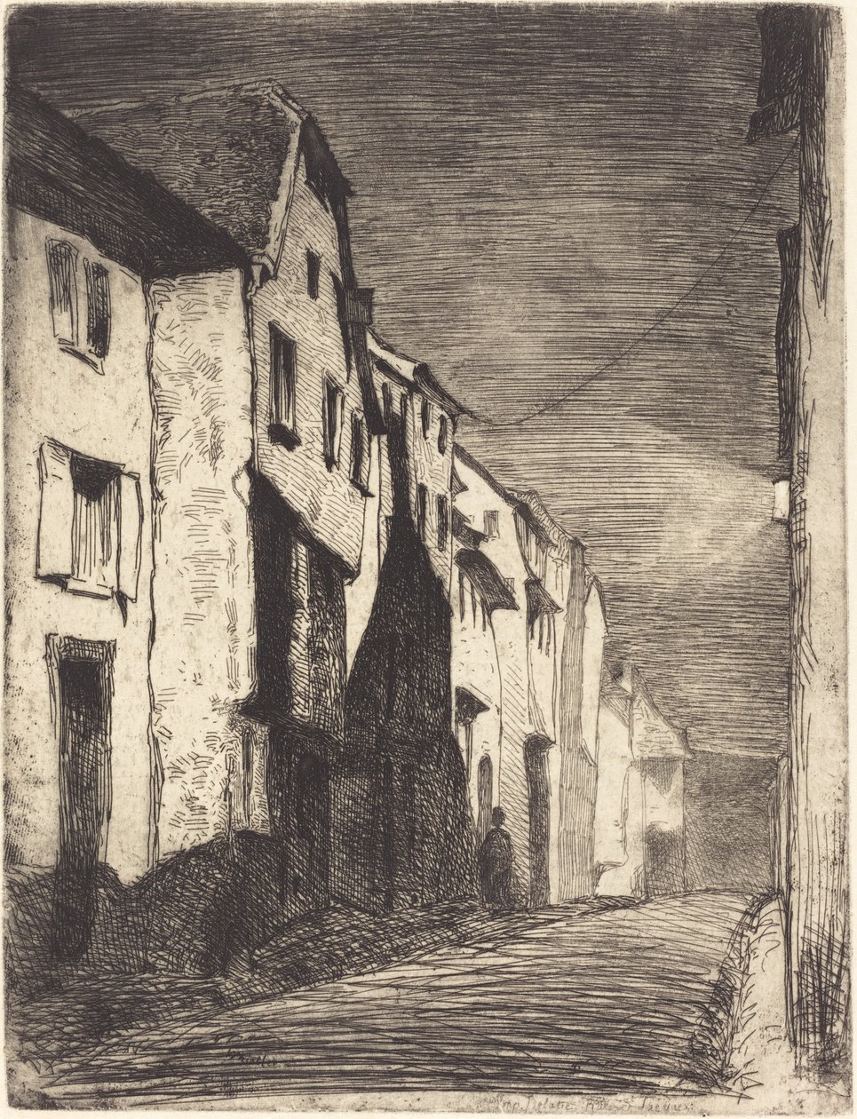 Street at Saverne by James Abbott McNeill Whistler