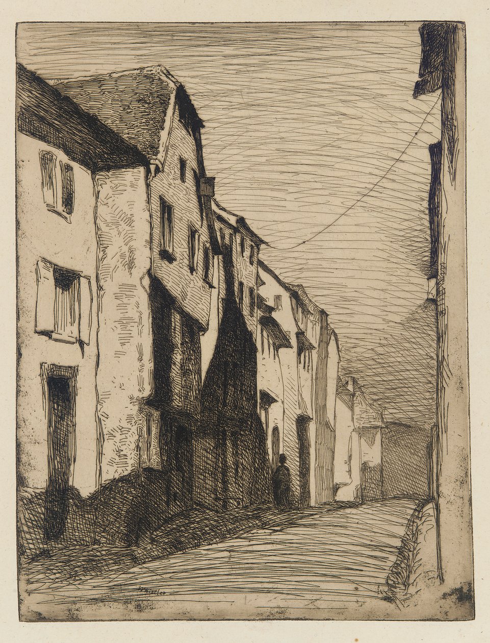 Street at Saverne by James Abbott McNeill Whistler