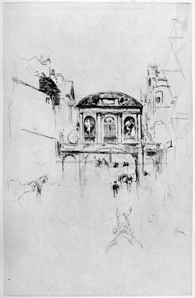 Temple Bar by James Abbott McNeill Whistler