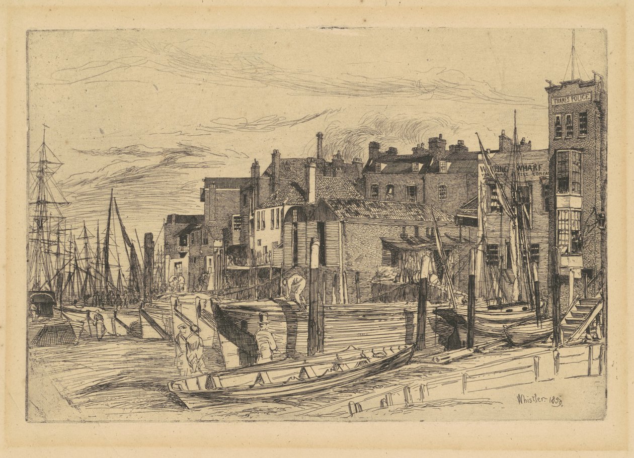 Thames Police by James Abbott McNeill Whistler