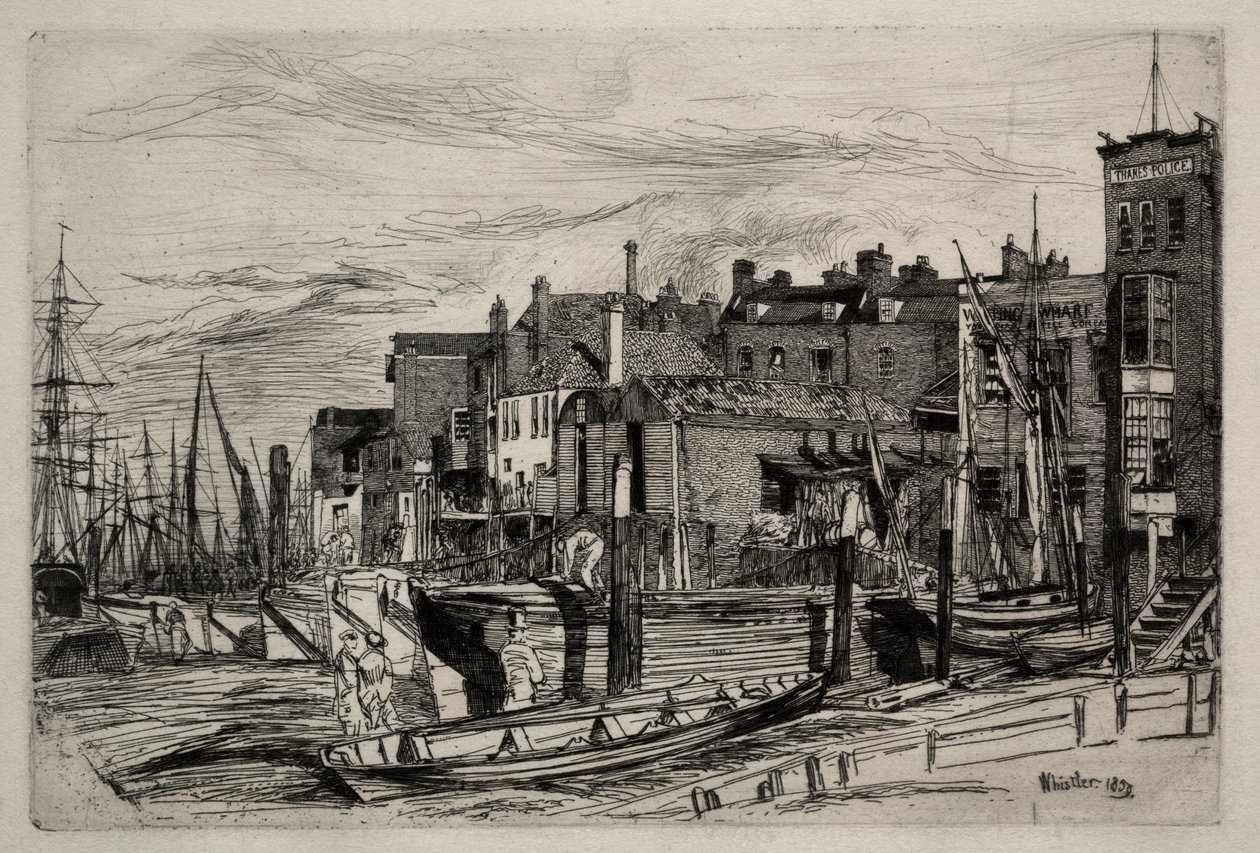 Thames Police by James Abbott McNeill Whistler