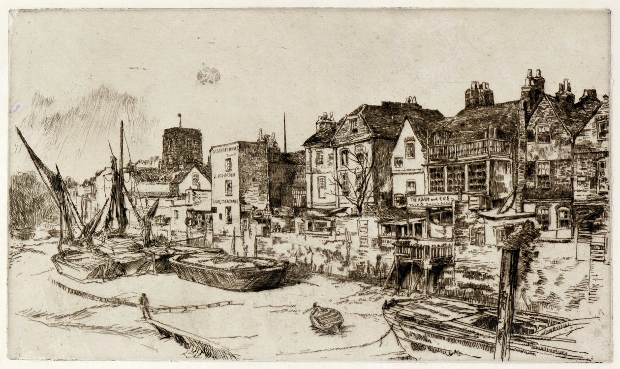 The Adam and Eve, Old Chelsea by James Abbott McNeill Whistler