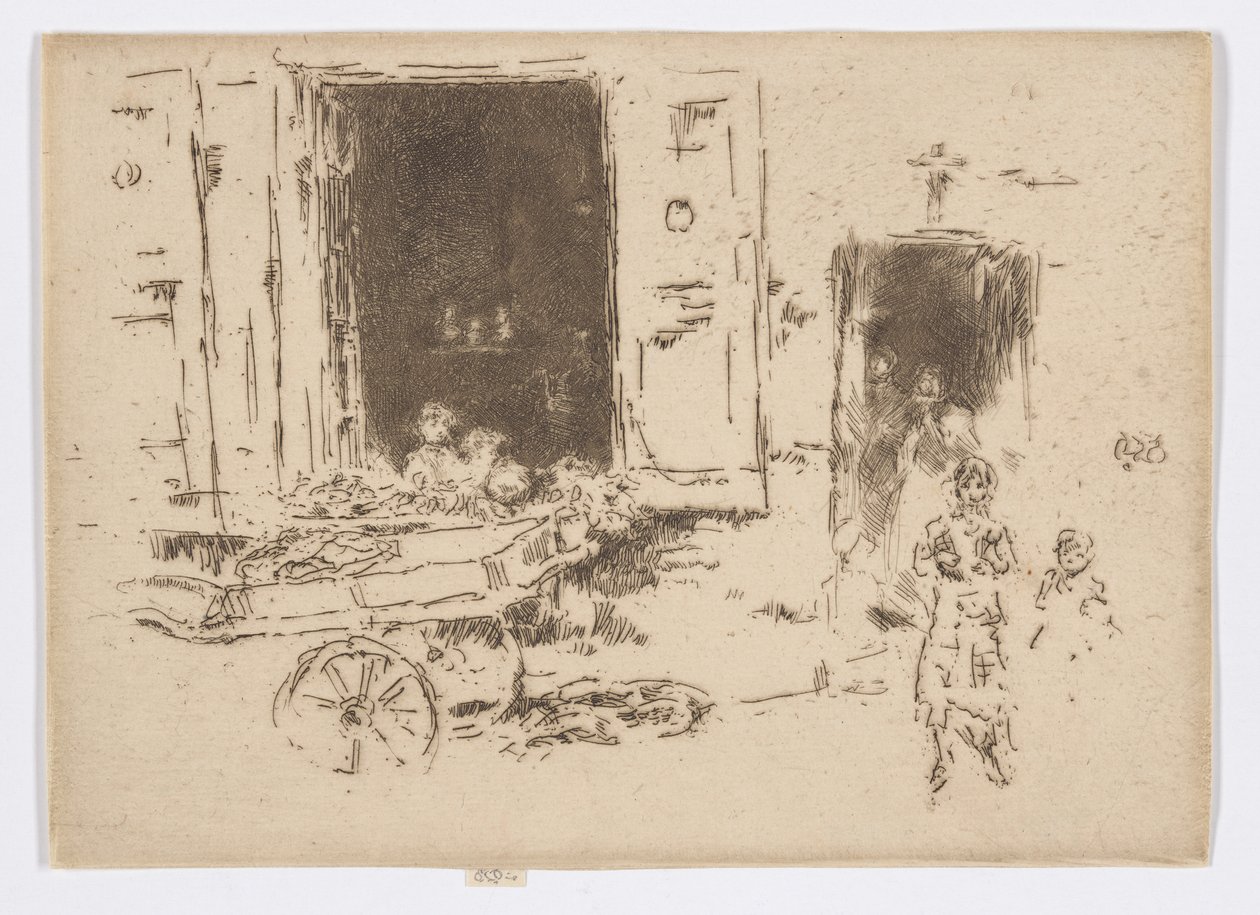 The Barrow- Quartier des Marolles, Brussels by James Abbott McNeill Whistler