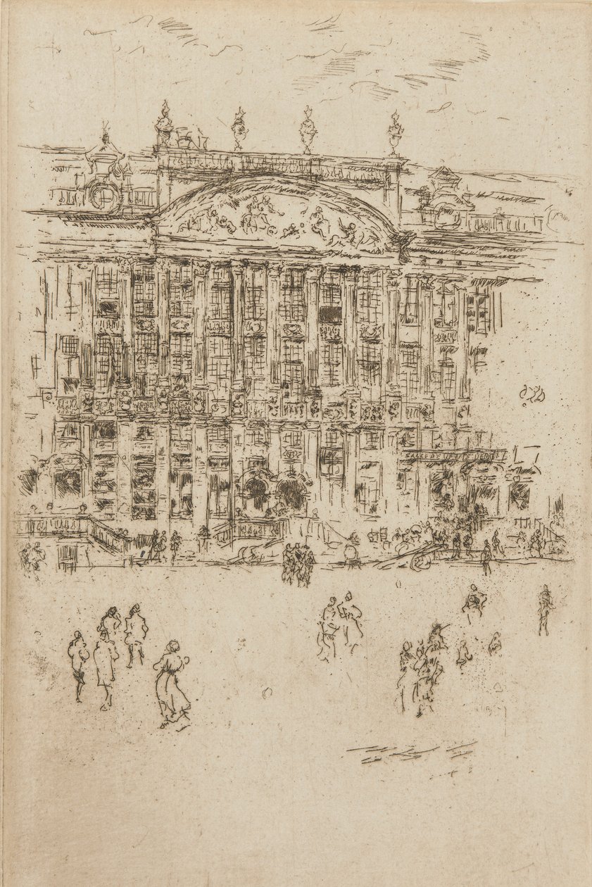 The Church- Brussels Adoration by James Abbott McNeill Whistler