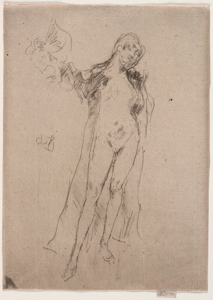 The Fan Model No. 3 by James Abbott McNeill Whistler