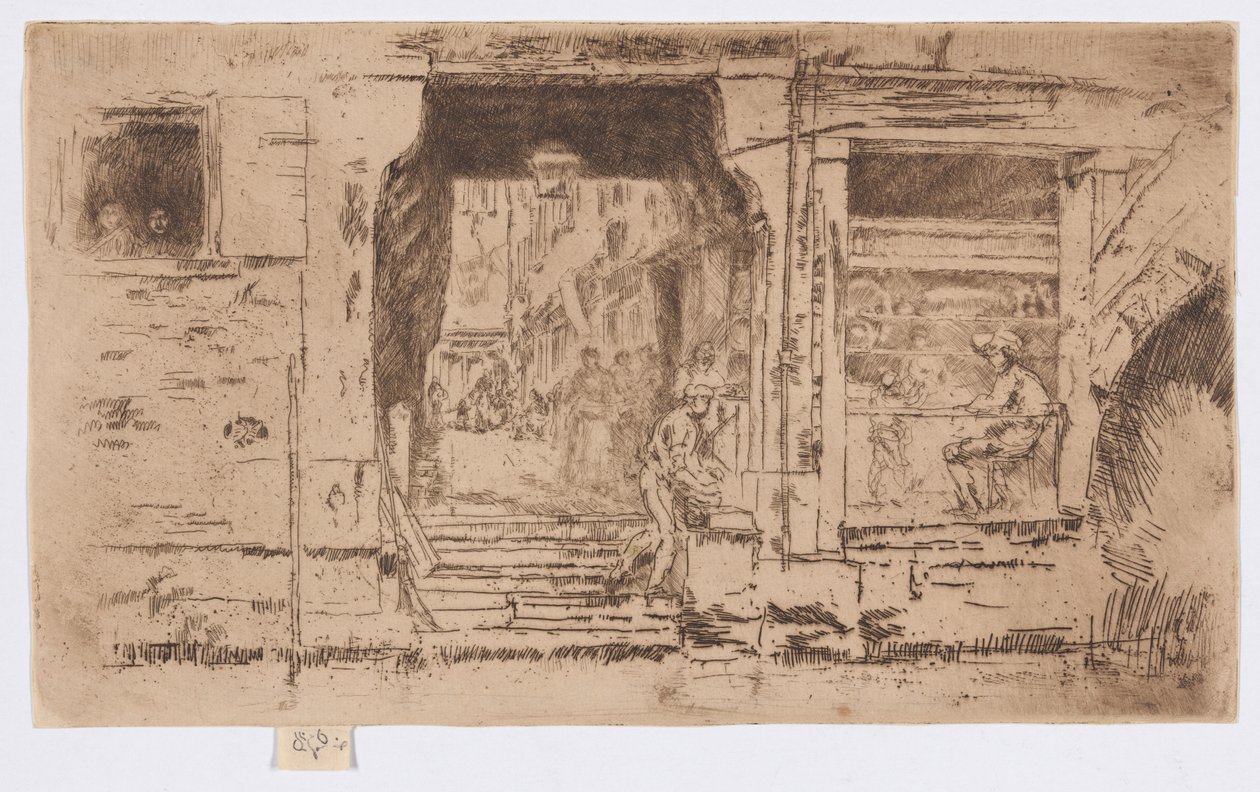 The Fish Shop, Venice by James Abbott McNeill Whistler