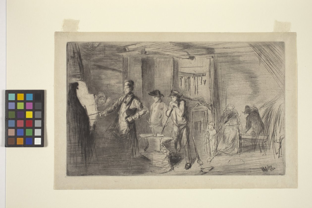 The Forge by James Abbott McNeill Whistler
