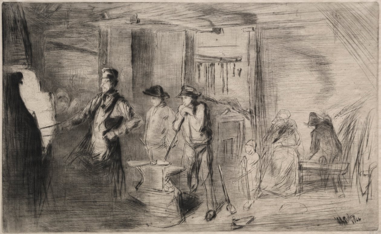 The Forge by James Abbott McNeill Whistler