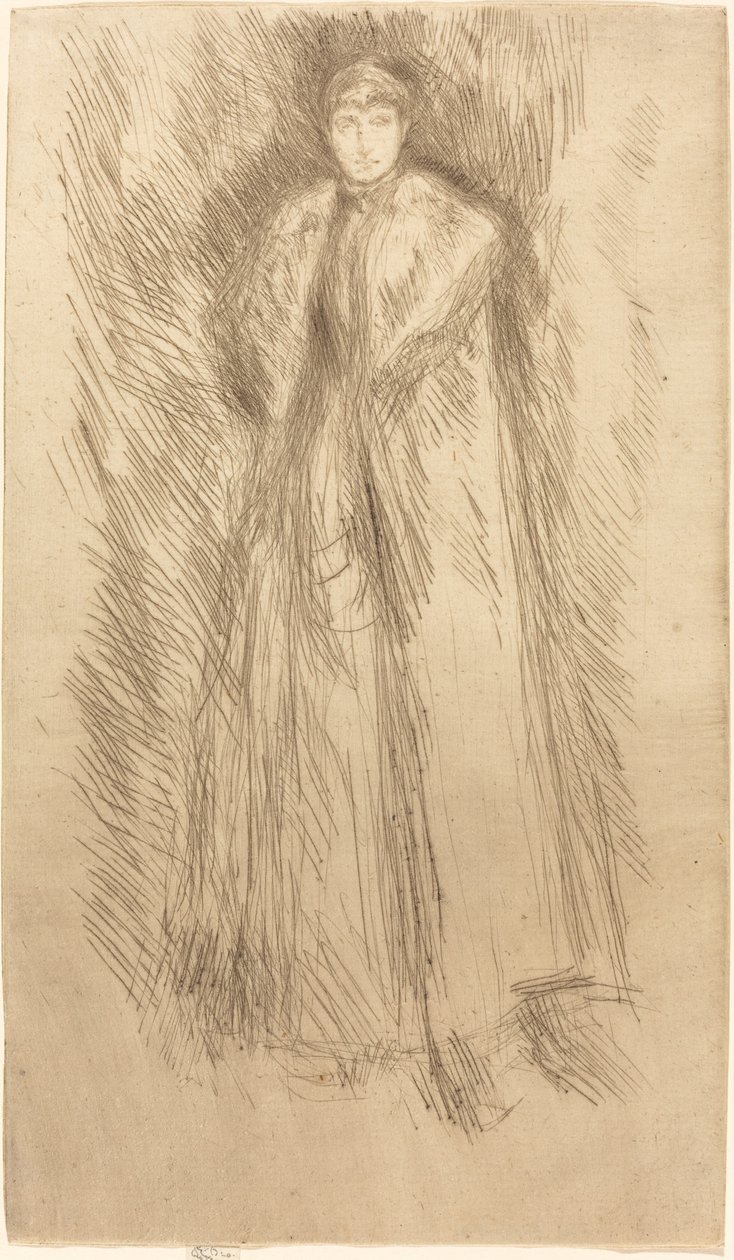 The Fur Cloak by James Abbott McNeill Whistler