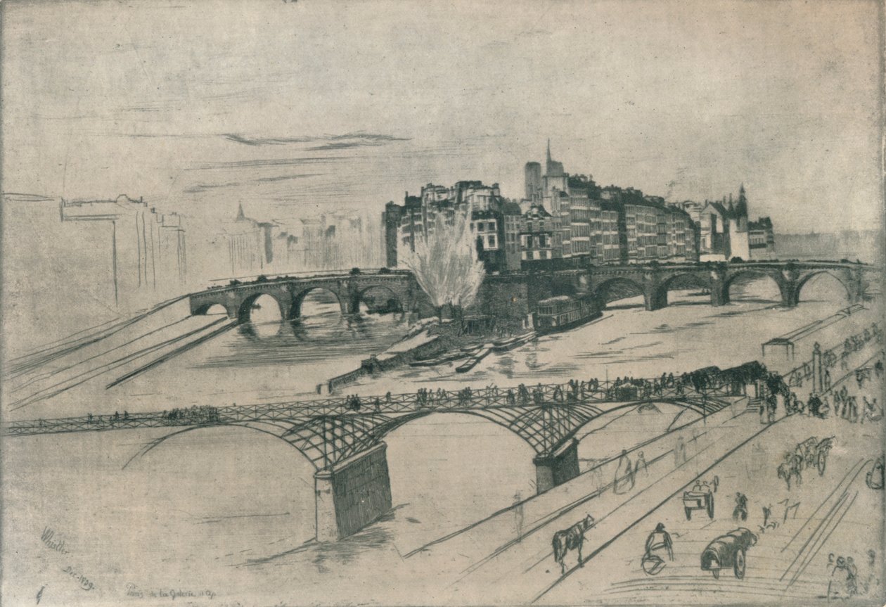 The Isle De La Cite, Paris by James Abbott McNeill Whistler