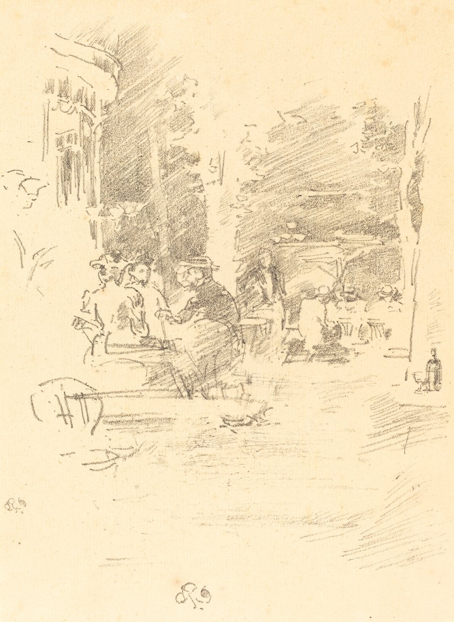 The Little Café au Bois by James Abbott McNeill Whistler