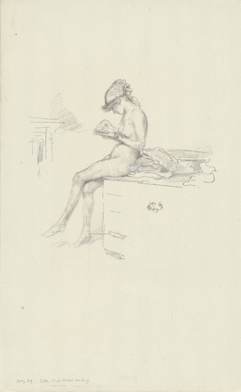 The Little Nude Model, Reading by James Abbott McNeill Whistler