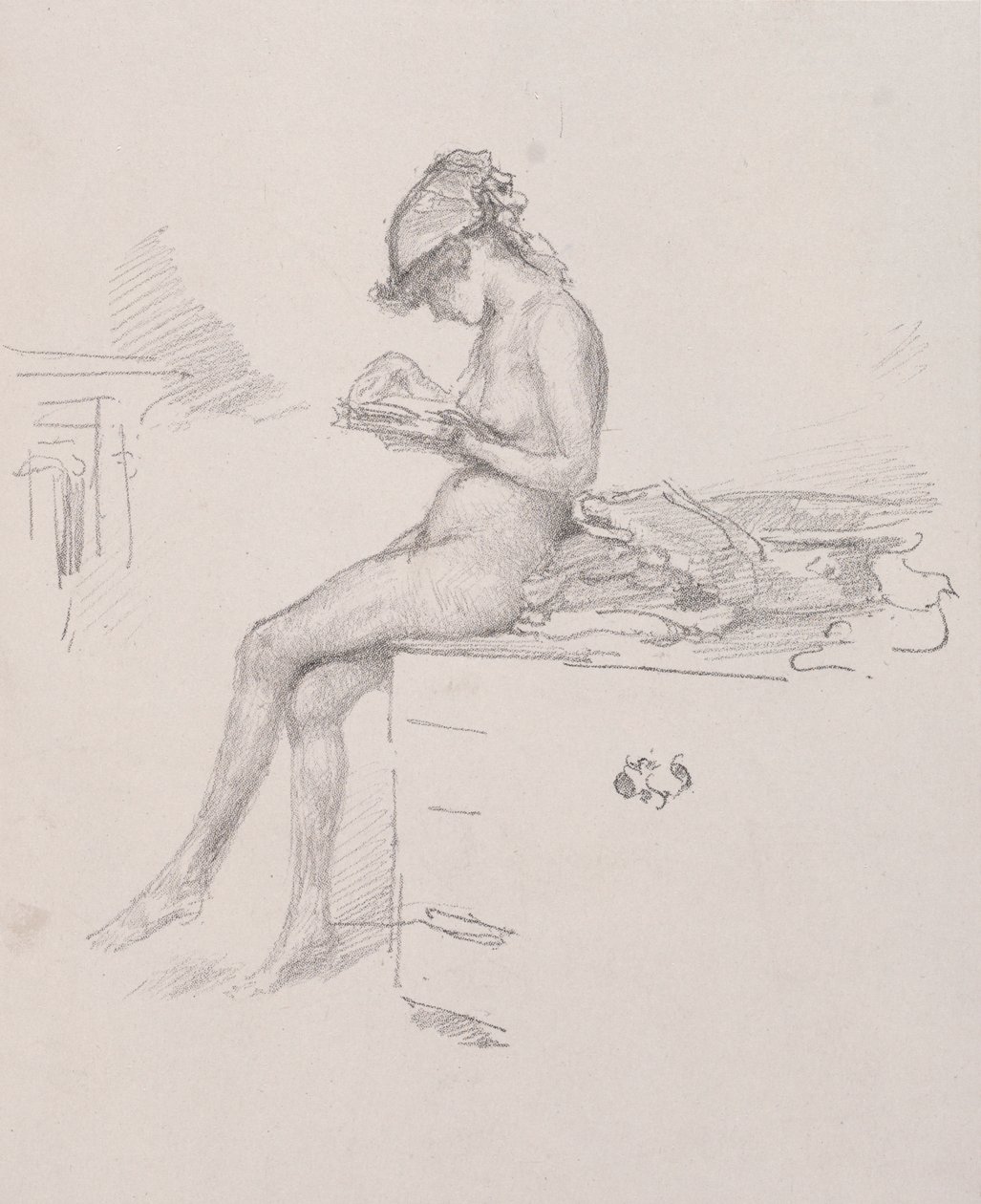 The Little Nude Model Reading by James Abbott McNeill Whistler