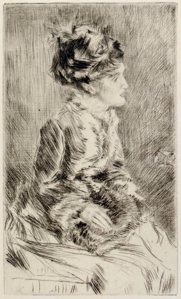 The Muff by James Abbott McNeill Whistler