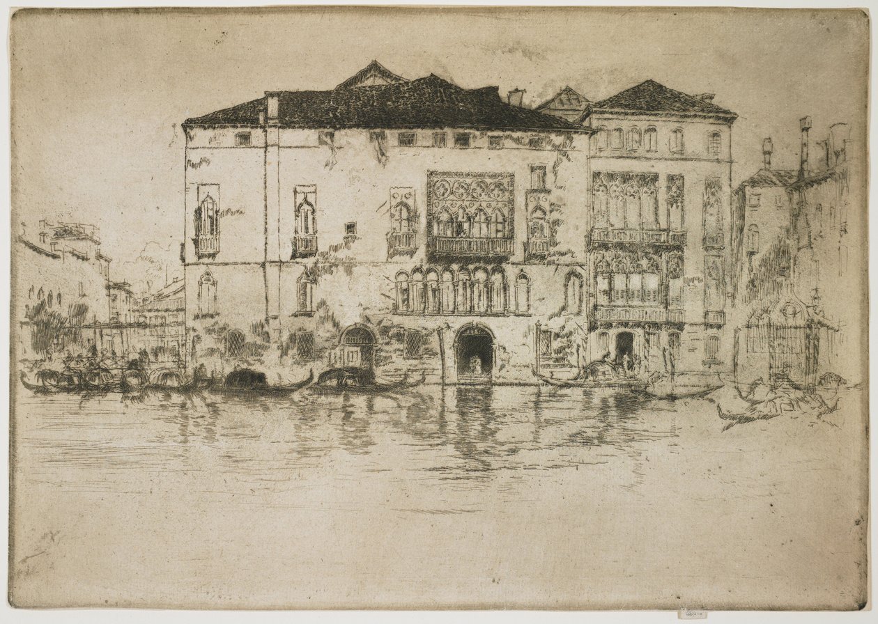 The Palaces from The First Venice Set by James Abbott McNeill Whistler