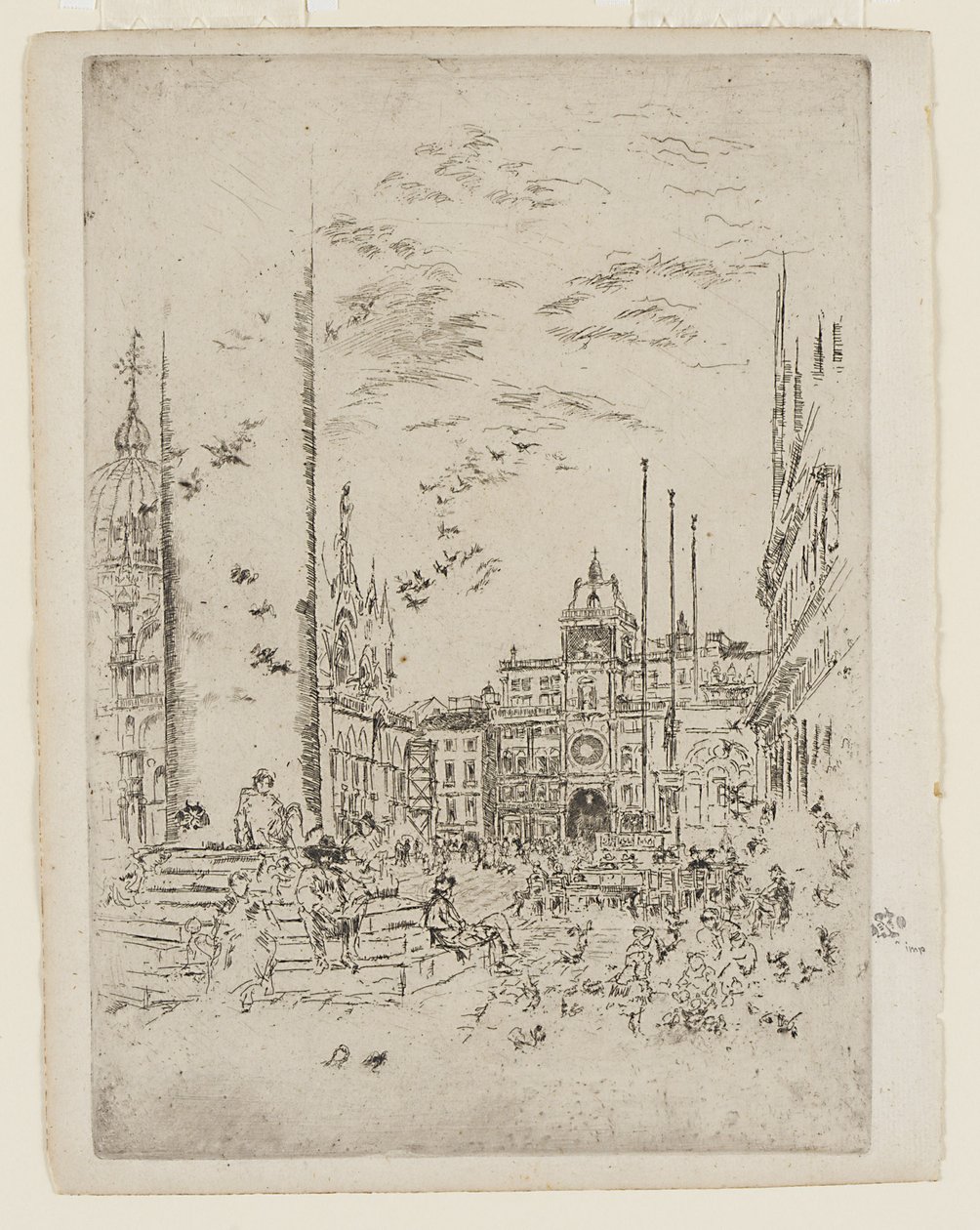The Piazzetta by James Abbott McNeill Whistler