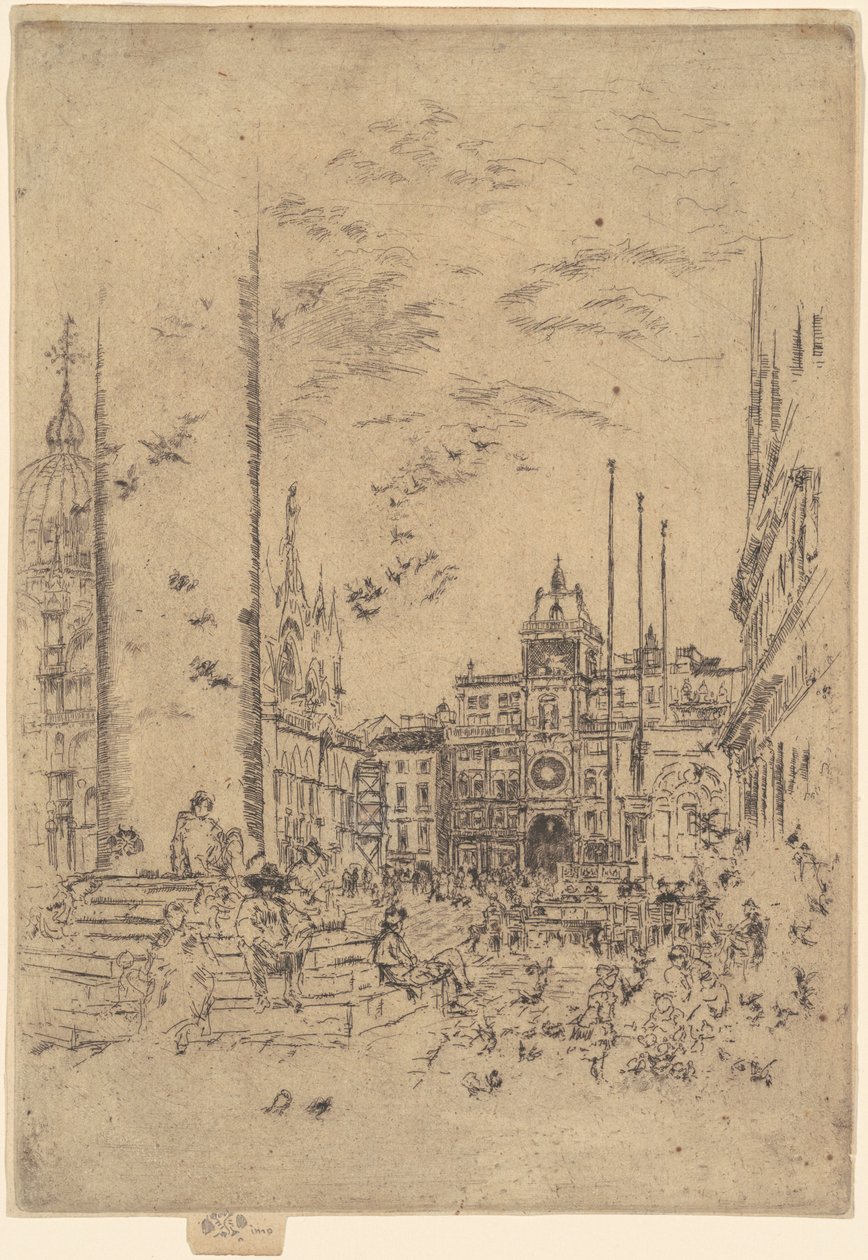 The Piazzetta, 1879-1880 by James Abbott McNeill Whistler