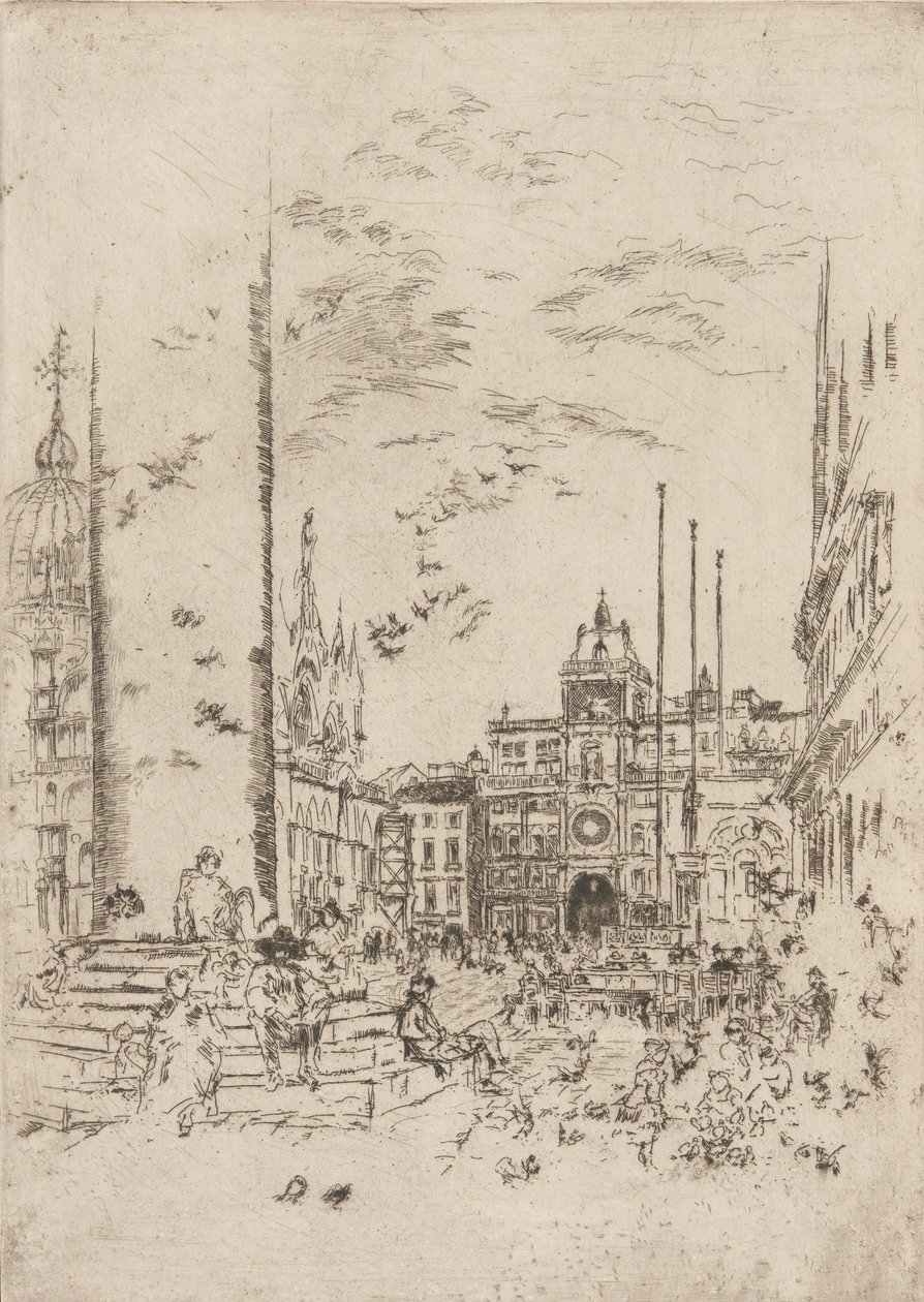 The Piazzetta by James Abbott McNeill Whistler