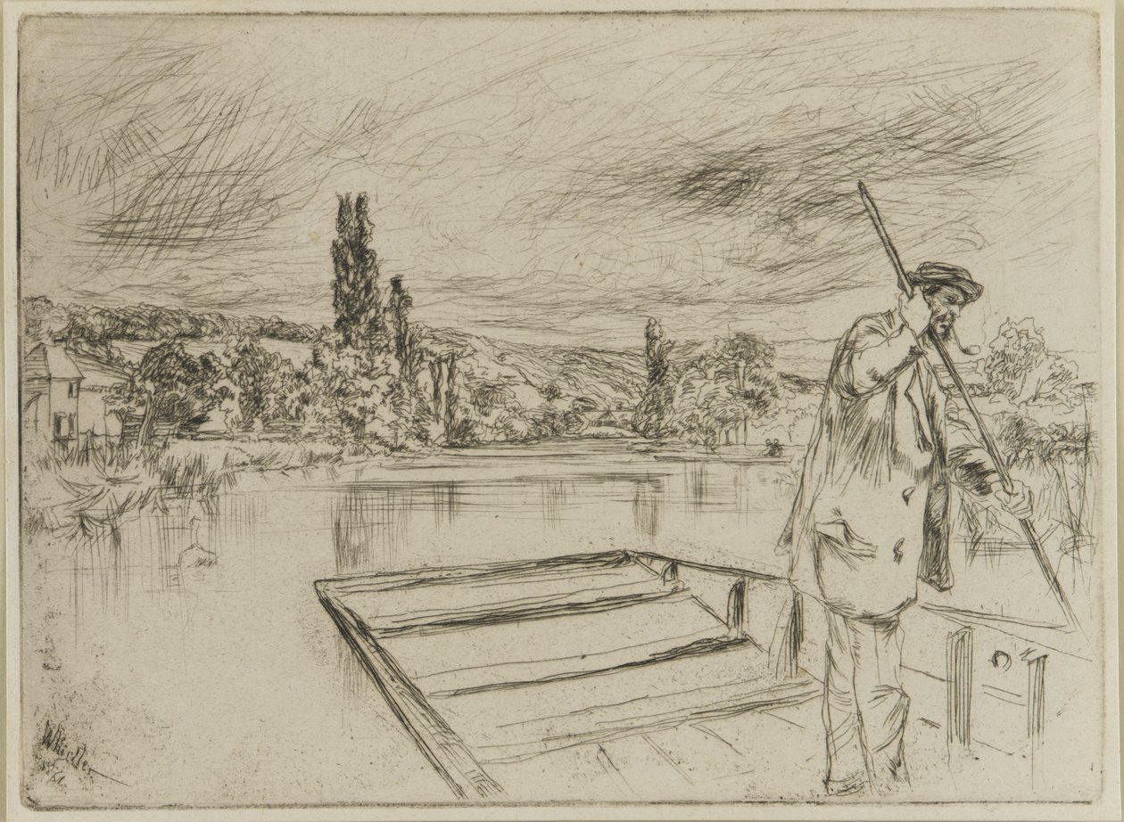 The Punt, 1861 by James Abbott McNeill Whistler